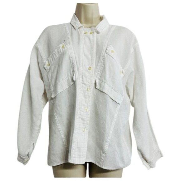 LUTZ Teutloff  Designer Collection -Germany Cotton Button Collared Blouse US-10 - Picture 2 of 8